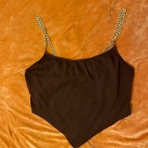 Chain strap crop top
